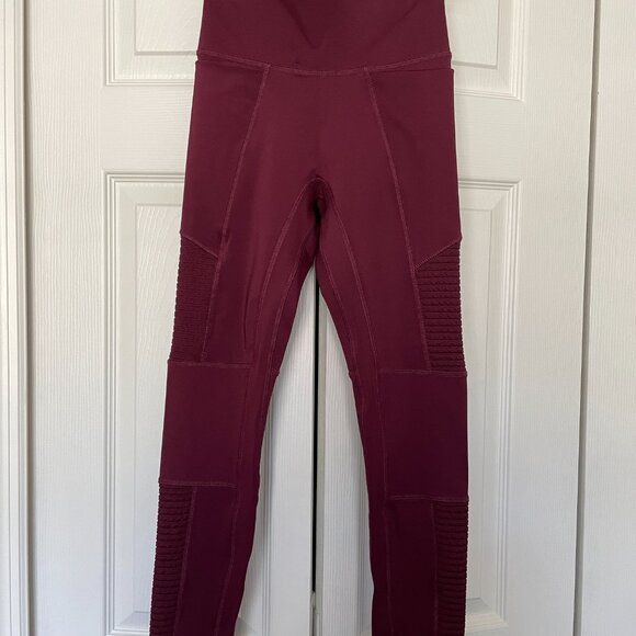 Motion365+ High-Waisted Moto Legging - Merlot XS - Picture 4 of 7